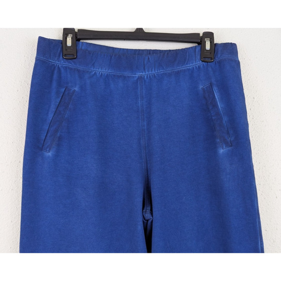 Soft Surroundings sz S Pull On Wide Leg Pants terry knit stretchy pockets 2900 - Picture 2 of 7